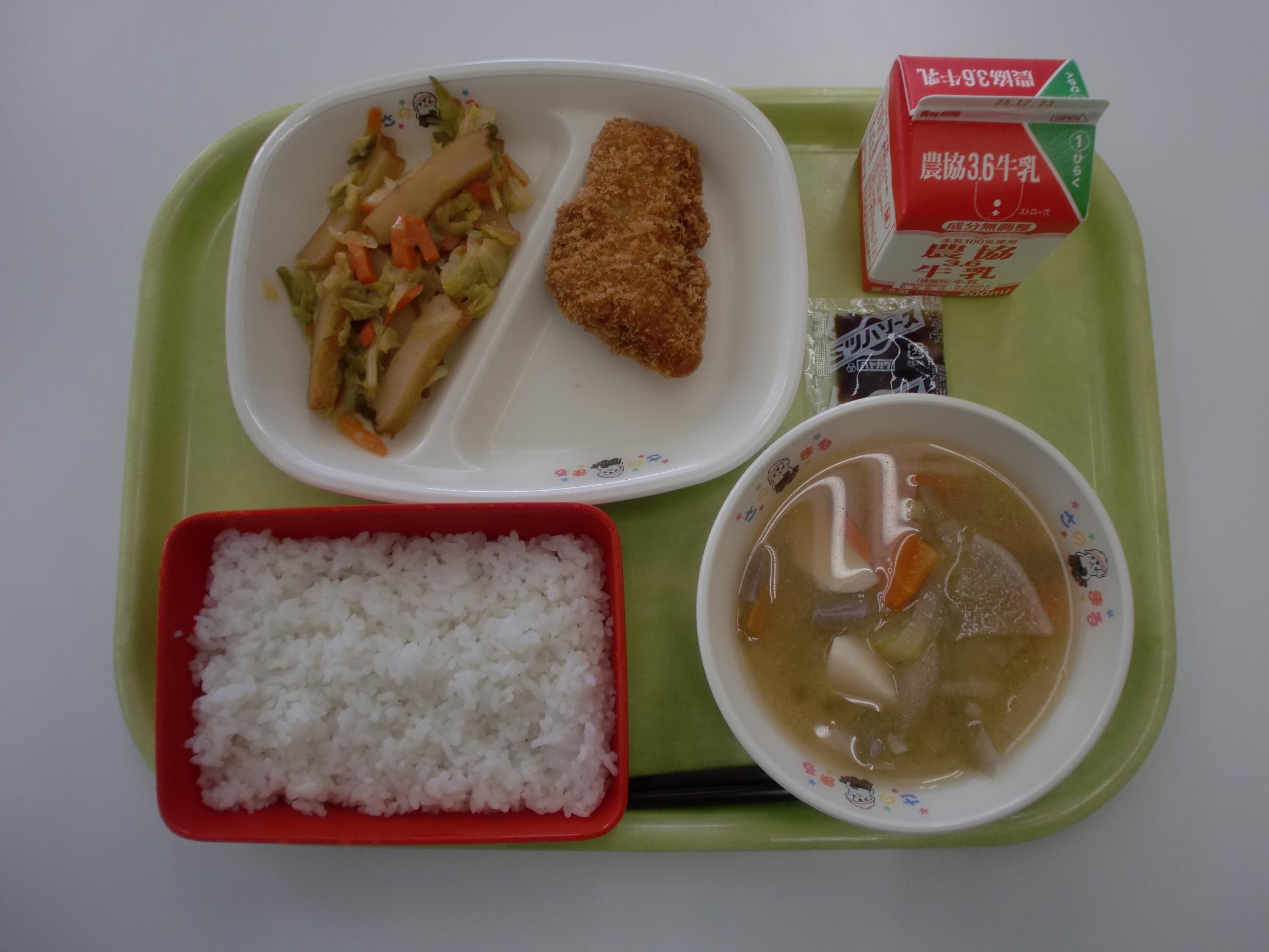 令和7年12月12日北部学校給食センター給食写真