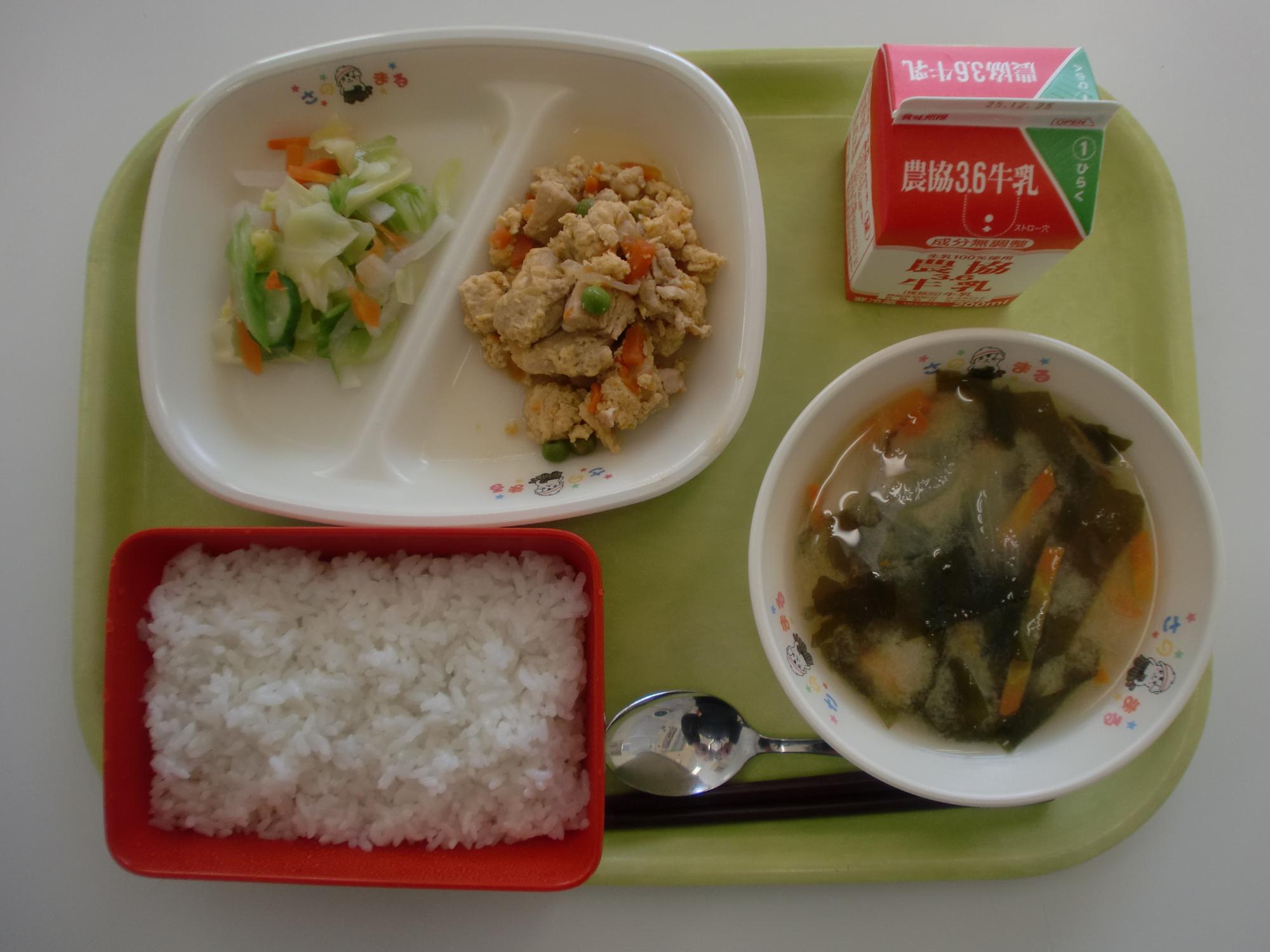 令和7年12月15日北部学校給食センター給食写真