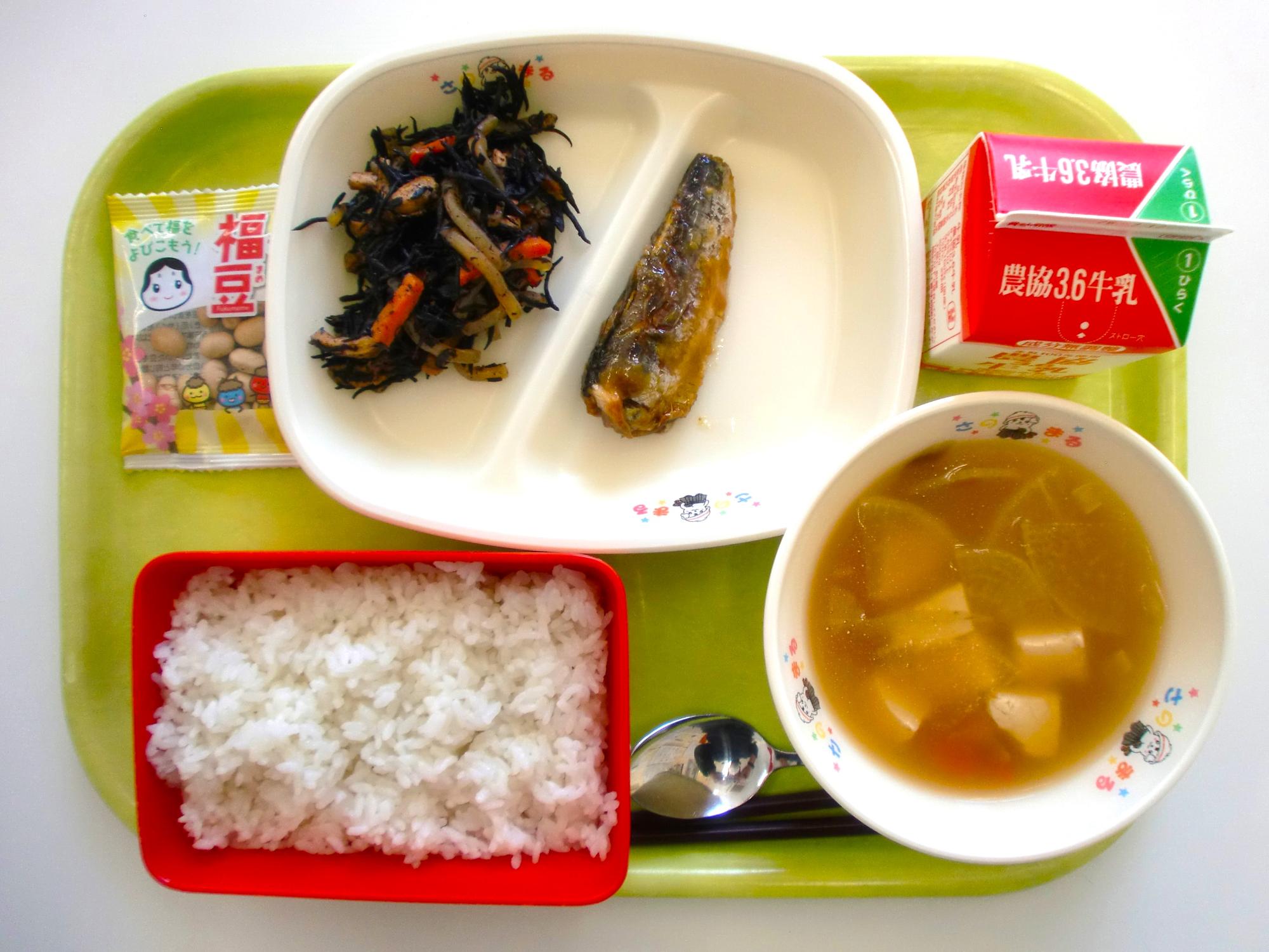 令和8年2月2日北部学校給食センター給食写真