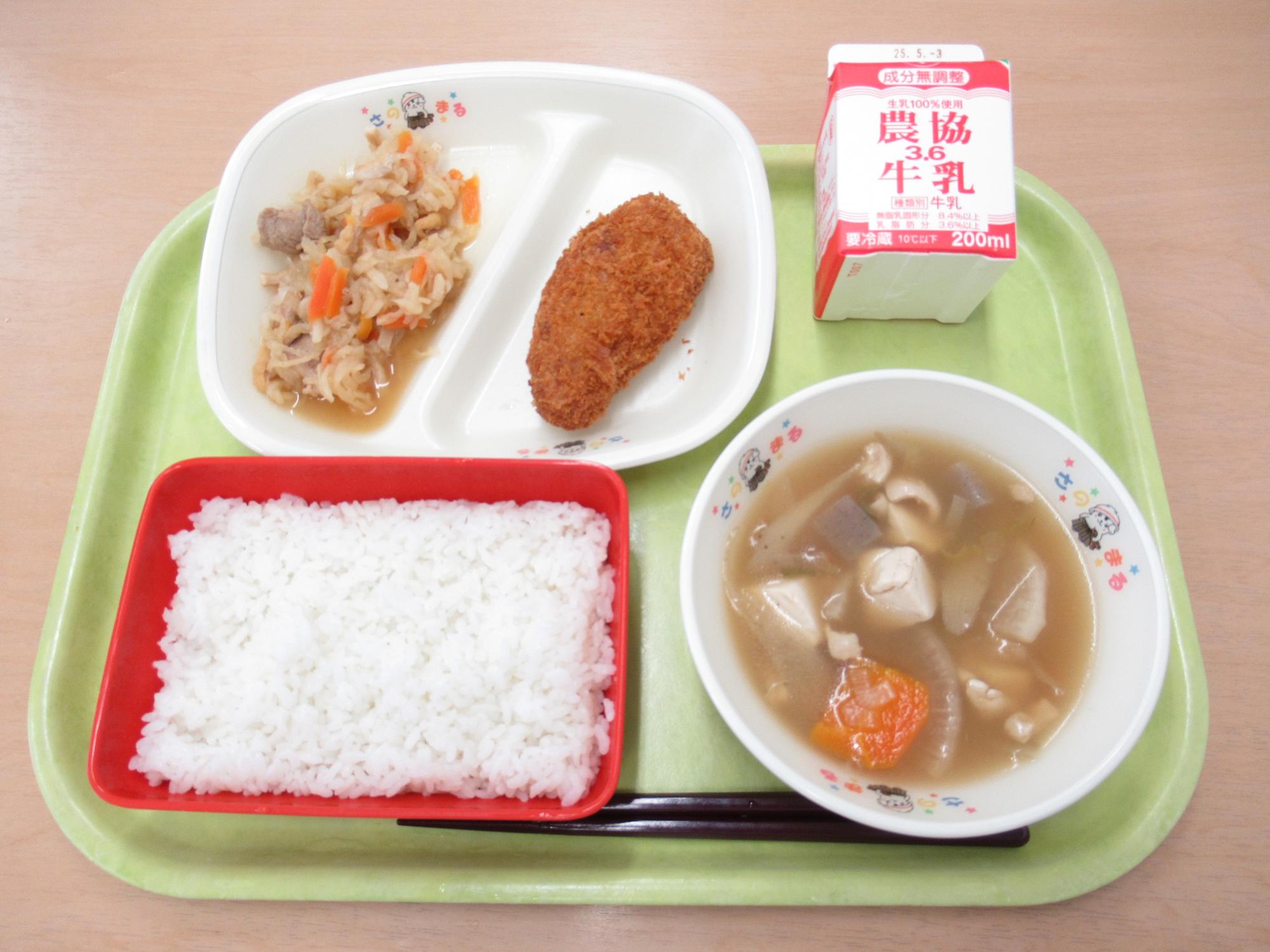 令和7年4月22日南部学校給食センター給食写真