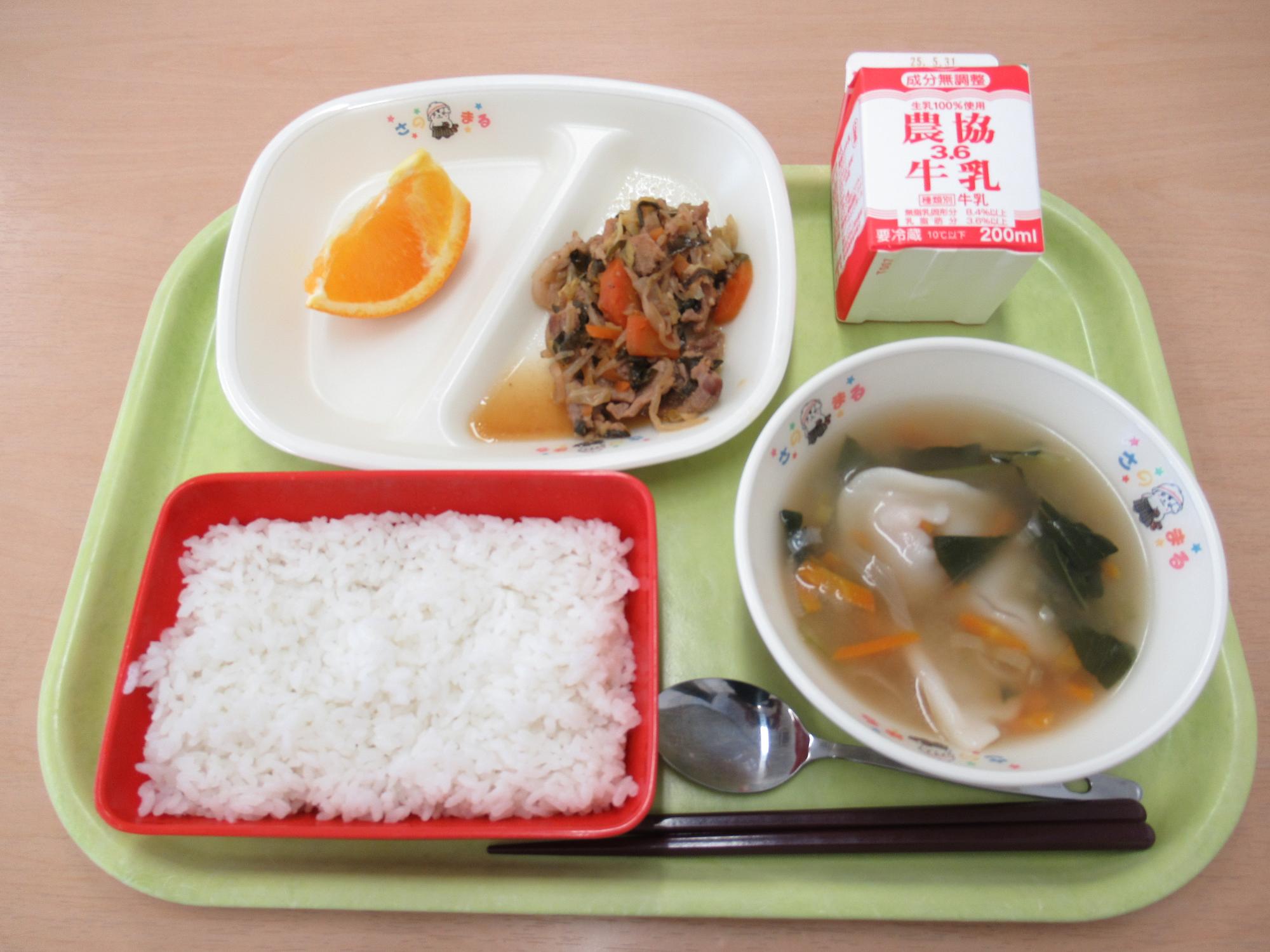 令和7年5月20日南部学校給食センター給食写真
