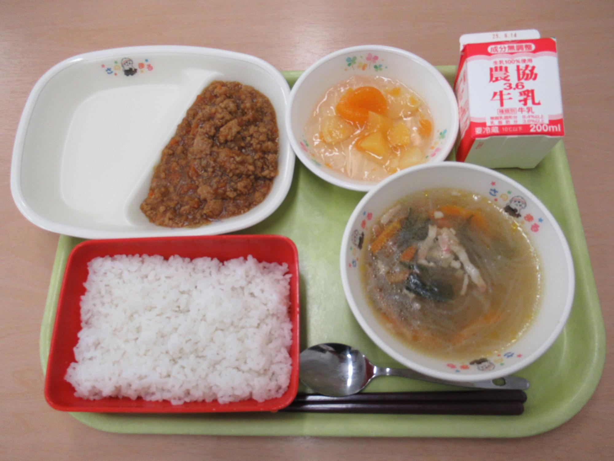 令和7年6月3日南部学校給食センター給食写真