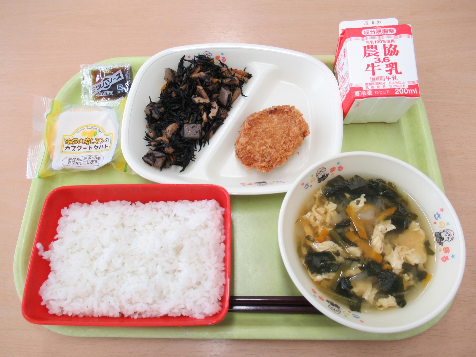 令和7年6月12日南部学校給食センター給食写真