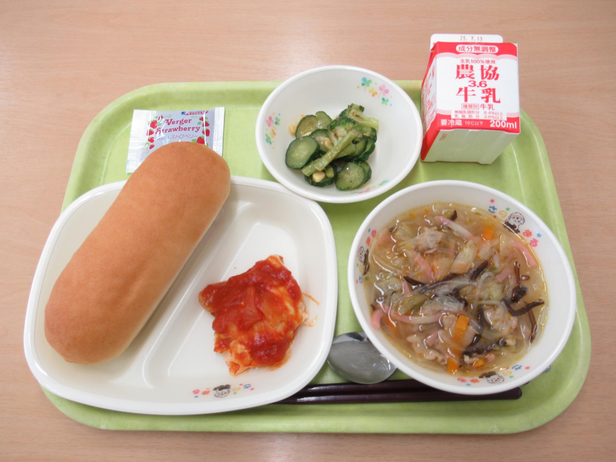 令和7年7月2日南部学校給食センター給食写真