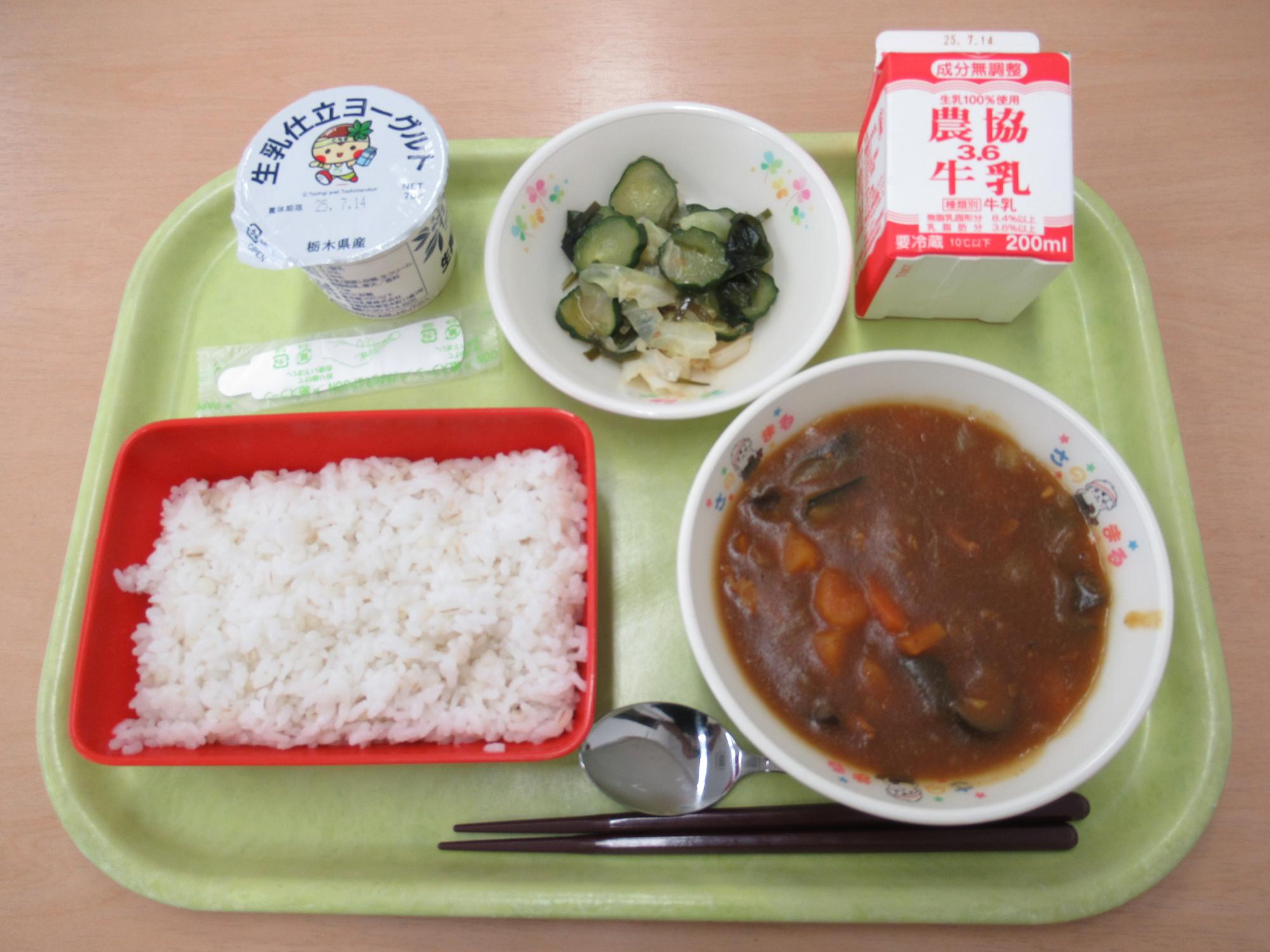 令和7年7月3日南部学校給食センター給食写真