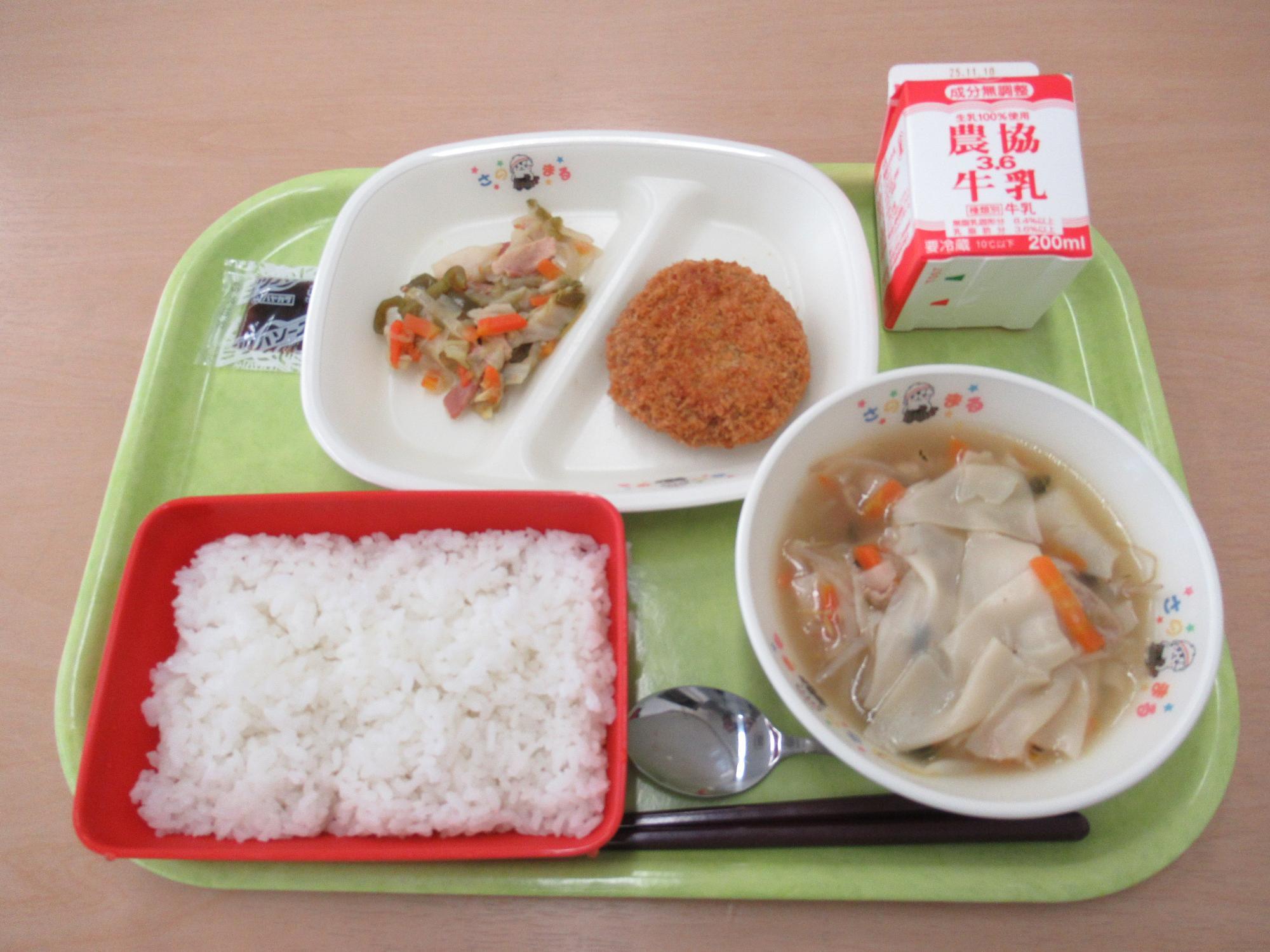 令和7年10月30日南部学校給食センター給食写真