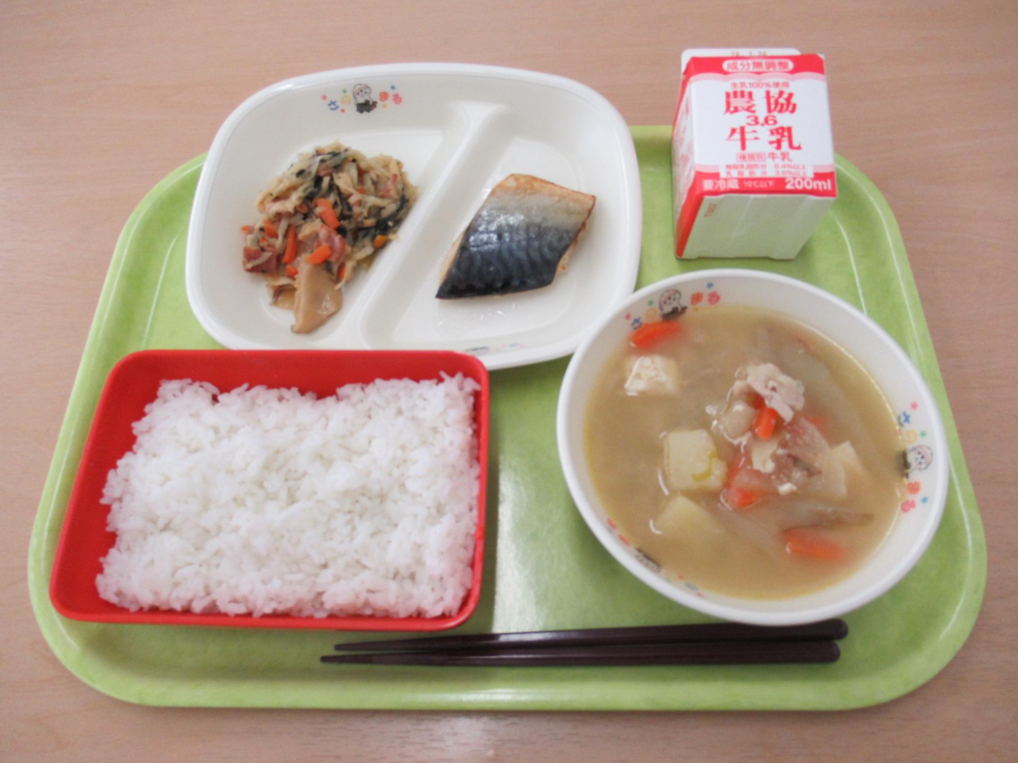 令和8年1月19日南部学校給食センター給食写真