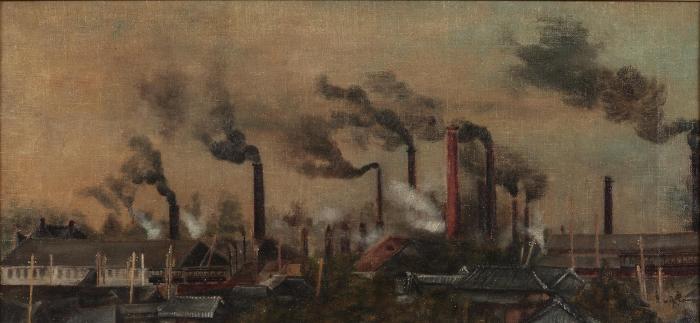 工業と絵画_工場風景