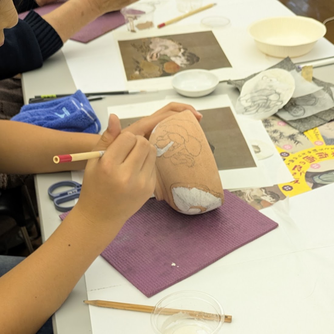 陶芸体験教室2025作業風景2