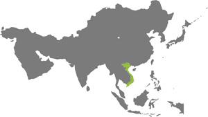 ベトナムの位置を示した地図